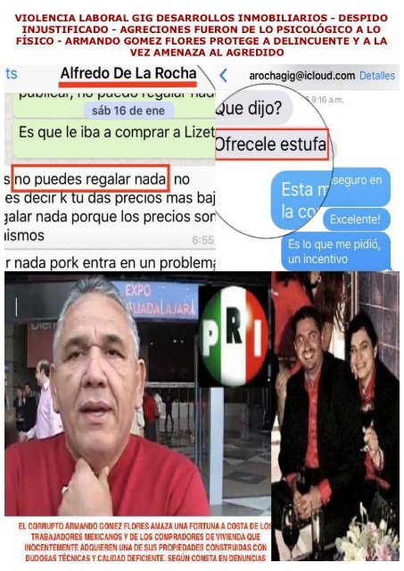 GIG DESARROLLOS INMOBILIARIOS DE ARMANDO GOMEZ FLORES Y OMAR RAYMUNDO GOMEZ FLORES VIOLA DERECHOS LABORALES ESCLAVIZAN A TRABAJADORES INCUMPLEN PAGO DE PRESTACIONES