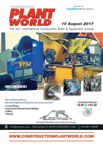 Construction Plant World 10th August 2017