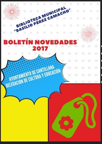 BOLETIN NOVEDADES. CANTILLANA 2017