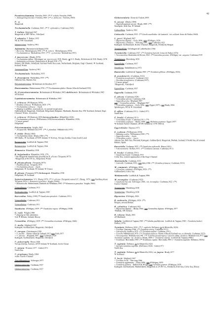 South Scandinavian Marine Protoctista PROTOCTISTA ... - TMBL