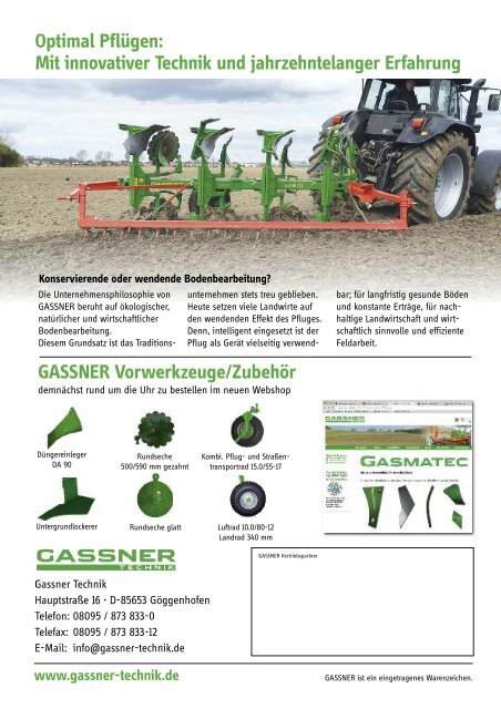 GASSNER Gesamtprogramm 2017 / 2018