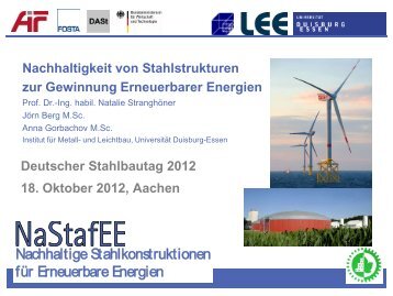 Erneuerbare Energien - bauforumstahl e. V.