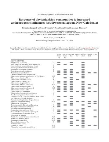 Response of phytoplankton communities to increased ...