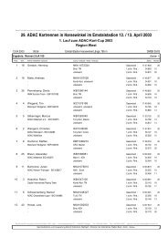 29. ADAC Kartrennen in Harsewinkel im Emstalstadion 12. / 13 ...