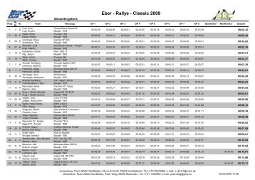 Eber - Rallye - Classic 2009 - ADAC Motorsport