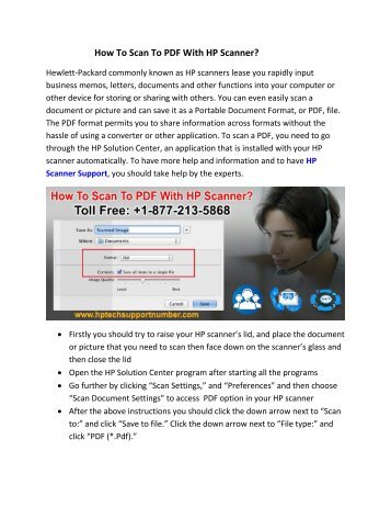 How To Scan To PDF With HP Scanner