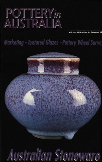 Pottery In Australia Vol 34 No 4 Summer 1995