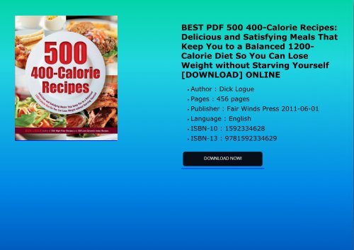 BEST_PDF_500_400Calorie Recipes_Delicious_and_Satisfying_Meals_That_Keep You_to_a_Balanced