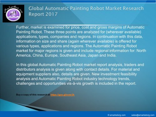 Automatic Painting Robot Market Business Planning Research, Reviews & Comparison of Alternatives 