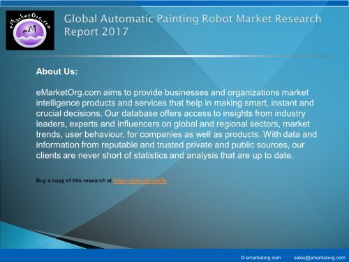 Automatic Painting Robot Market Business Planning Research, Reviews & Comparison of Alternatives 
