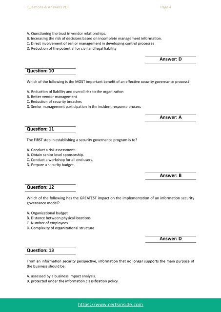 712-50 Exam Questions