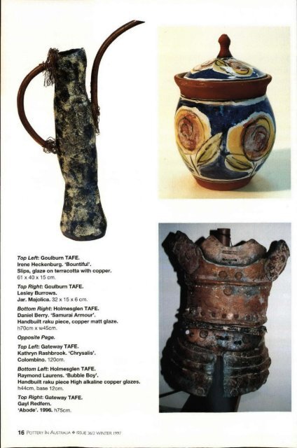 Pottery In Australia Vol 36 No 2 Winter 1997