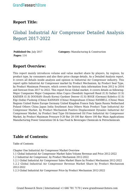 global-industrial-air-compressor-detailed-analysis-report-2017-2022-grandresearchstore