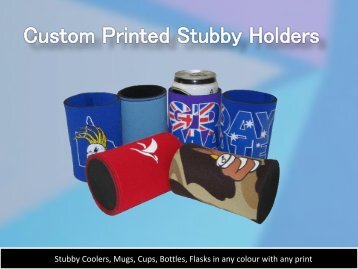 Custom Printed Stubby Holders - Chameleon Print