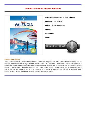 Best E-Book Valencia Pocket Italian Edition Free Collection