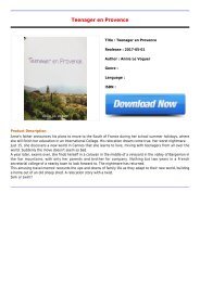 Read Online E-Book Teenager en Provence Online Free