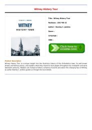 Review Witney History Tour Latest Collection