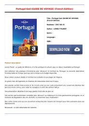 Read Free E-Book Portugal 6ed GUIDE DE VOYAGE French Edition Free Best Sellers