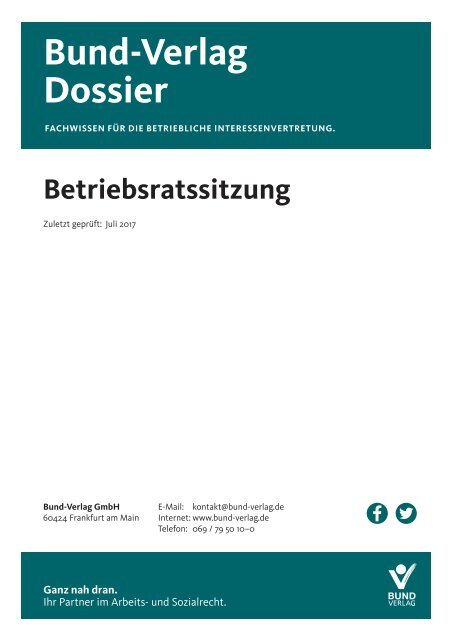 1 - Betriebsratssitzung