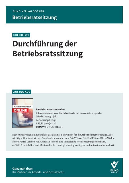 1 - Betriebsratssitzung