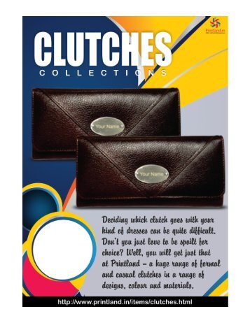 Buy Personalized and Customized Leatherite Clutches Purse Online in India