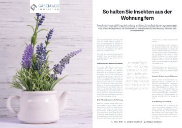 So halten Sie Insekten aus der Wohnung fern