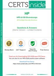 HP0-A100 Exam Questions