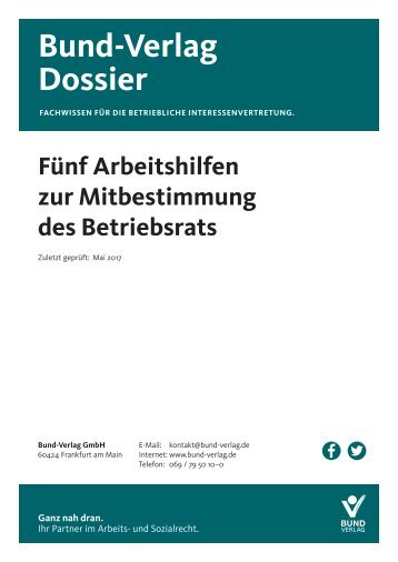 3 - Arbeitshilfen Mitbestimmung des Bestriebsrats