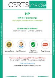HP0-Y47 Exam Questions