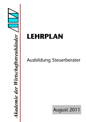 LEHRPLAN - WT-Akademie