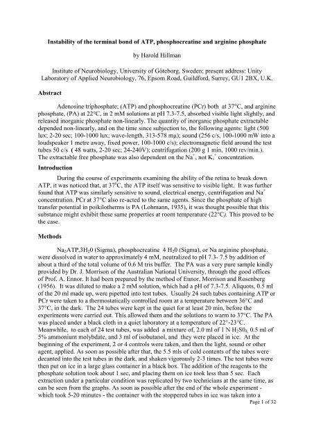 download PDF version - Dr Harold Hillman