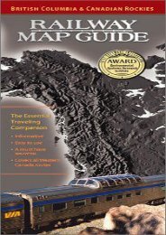 British Columbia   Canadian Rockies Railway Map Guide