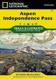 Aspen, Independence Pass (National Geographic Trails Illustrated Map)