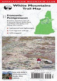AMC Map: Franconia - Pemigewasset: White Mountains Trail Map