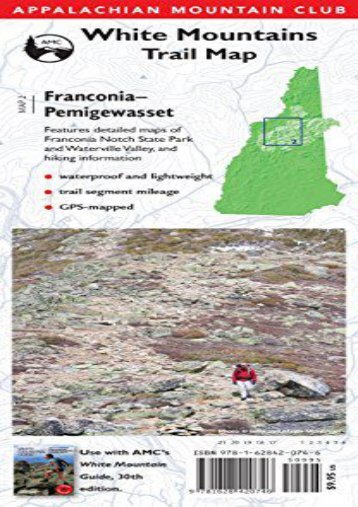 AMC Map: Franconia - Pemigewasset: White Mountains Trail Map