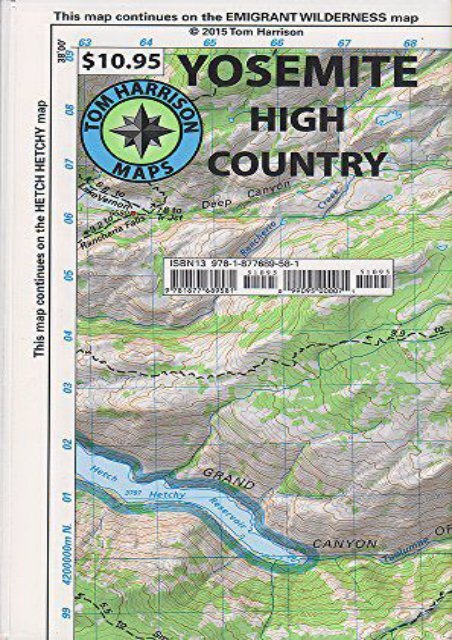 Yosemite High Country (Tom Harrison Maps)