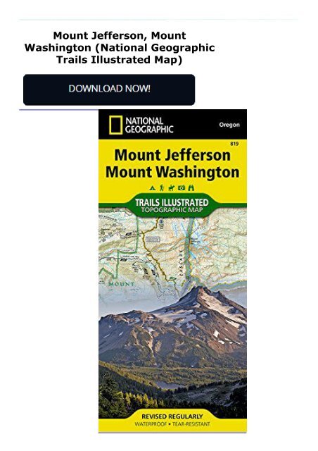 Mount Jefferson, Mount Washington (National Geographic Trails Illustrated Map)