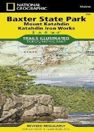 Baxter State Park [Mount Katahdin, Katahdin Iron Works] (National Geographic Trails Illustrated Map)