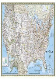 USA Classic Political Map Laminated