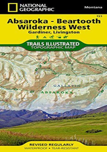 Absaroka-Beartooth Wilderness West [Gardiner, Livingston] (National Geographic Trails Illustrated Map)