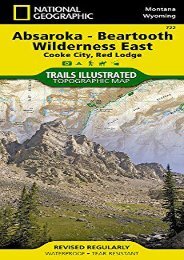 Absaroka-Beartooth Wilderness East [Cooke City, Red Lodge] (National Geographic Trails Illustrated Map)