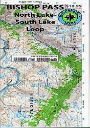 Bishop Pass Trail Map (CA) (Tom Harrison Maps)