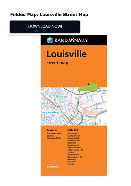 Folded Map: Louisville Street Map