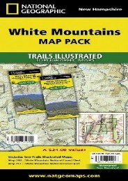 White Mountain National Forest [Map Pack Bundle] (National Geographic Trails Illustrated Map)