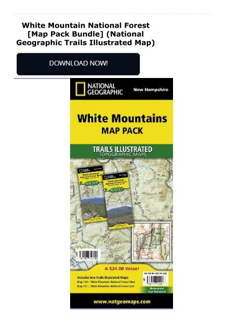 White Mountain National Forest [Map Pack Bundle] (National Geographic Trails Illustrated Map)