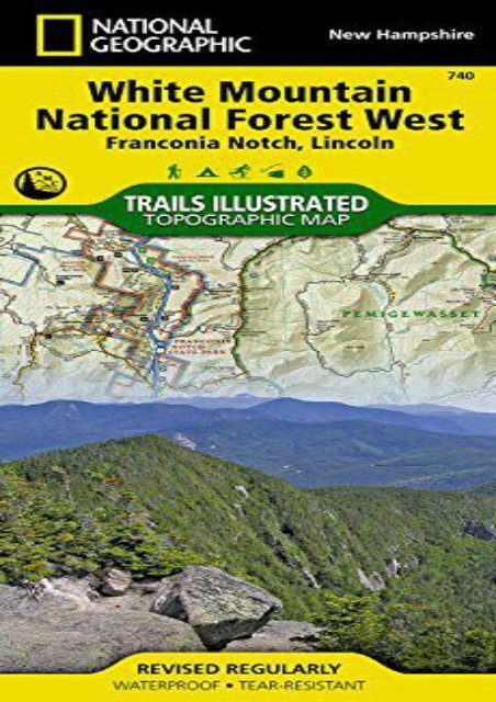 White Mountain National Forest West [Franconia Notch, Lincoln] (National Geographic Trails Illustrated Map)