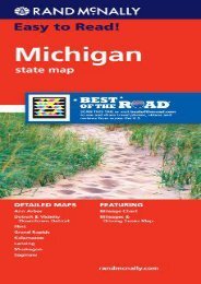 Rand McNally Easy To Read: Michigan State Map