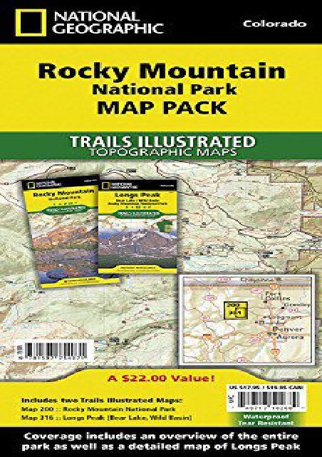 Rocky Mountain National Park [Map Pack Bundle] (National Geographic Trails Illustrated Map)