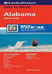 Rand McNally Easy to Read! Alabama State Map
