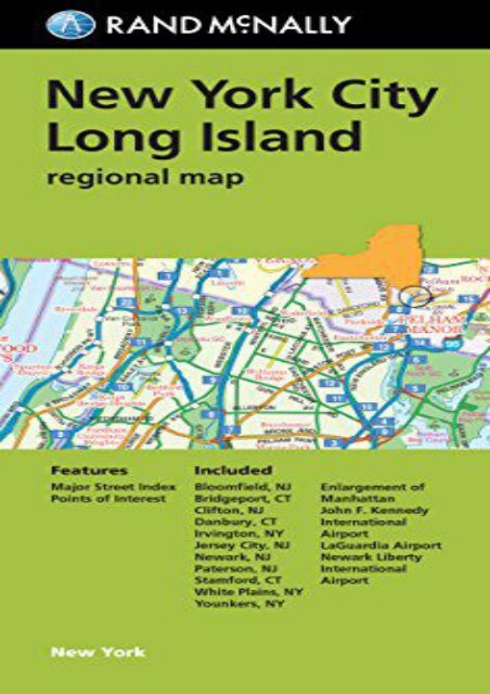 Folded Map New York City Long Island Regional Map Rand Mcnally New York City Long Island